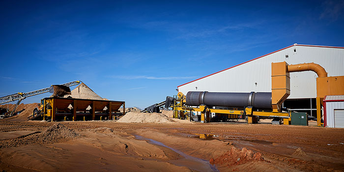 frac sand drying process